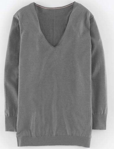 Boden, 1669[^]35064427 Relaxed Merino Silk Jumper Grey Boden, Grey