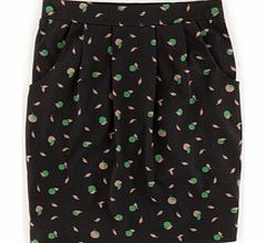 Boden Soft Printed Skirt, Black,Blue 34409151