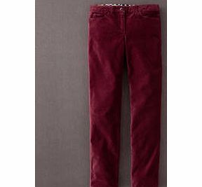 Boden Straightleg Velvet Trouser, Carmine 33702002