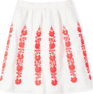 Boden, 1669[^]34881136 Summer Bloom Skirt Ivory Boden, Ivory 34881136