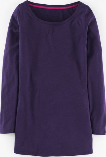 Boden, 1669[^]35028802 Supersoft Long Layering Top Deep Purple Boden,