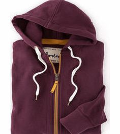 Washed Zip Through Hoody, Merlot 34271874