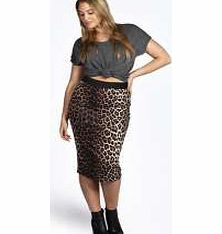 boohoo Georgina Leopard Print Midi Skirt - multi pzz98780