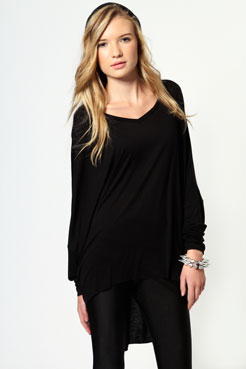 Jessica Oversize V Neck T-Shirt Female