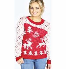 Jessie Reindeer Jumper - red azz23337