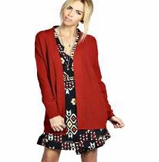 Marnie Moss Stitch Cardigan - rust azz23669