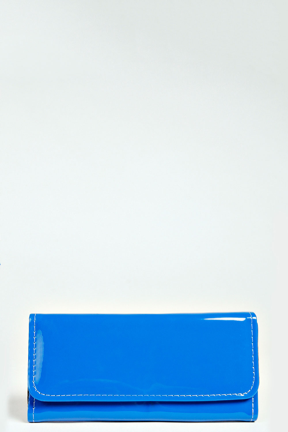 Victoria Patent Envelope Purse - cobalt