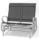 Black Twin Seat Swing Glider