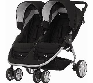 B Agile Double Pushchair Neon Black 2014