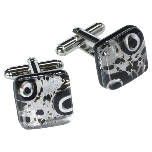 Grey Murano cufflinks