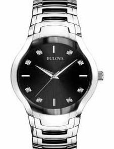 Bulova Mens Diamond Dial Watch