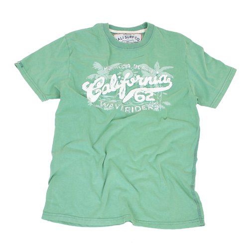 Mens Cali Surf Waveriders Tee Porcelain Green