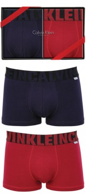 Calvin Klein Cotton Stretch Trunk 2 Pack - Red &