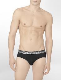 Calvin Klein Gunmetal Cotton Hip Brief Black