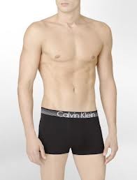 Calvin Klein Gunmetal Cotton Trunk Black