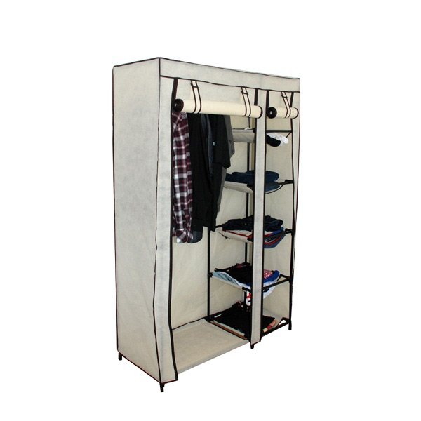 Canvas Wardrobe with Storage