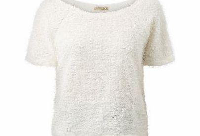 Cream Fluffy Boxy T-Shirt 3357676