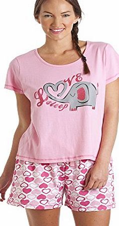 Camille Pink Elephant Print Short Pyjama Set 8/10