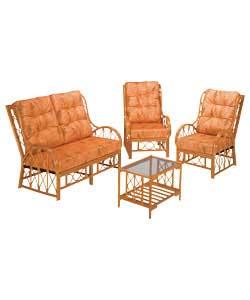 4 Piece Suite -Terracotta Leaf