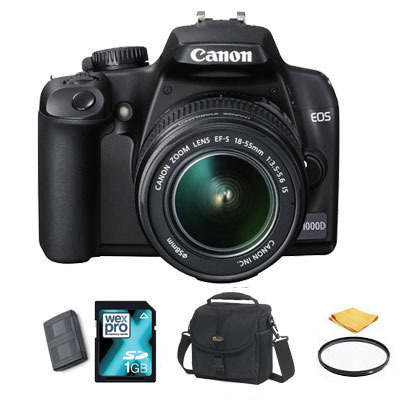 EOS 1000D + 18-55mm IS Lens - FILTER KIT