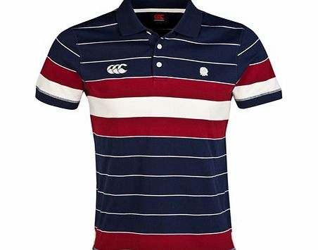 England Stripe Polo - Peacoat Navy E53-3288-E03