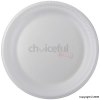 23cm Diameter White Plastic Plates Pack