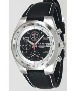 casio Ediface Quartz Black Strap Watch