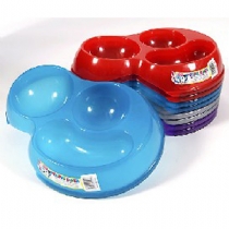 Pet Brands Triple Diner Cat Dish Single