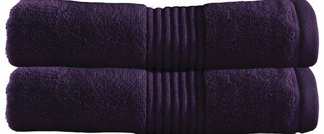 Zero Twist Bath Sheet Towel x2 - Blackberry