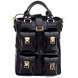 Cc Skye Black Leather The Kenzington Bag