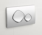 Concealed Cistern Chrome Dual Flush Plate