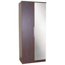 2 Door Wardrobe, Espresso Effect