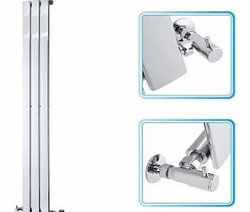 1600mm x 225mm - Chrome Upright