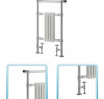 930mm x 491mm - White and Chrome