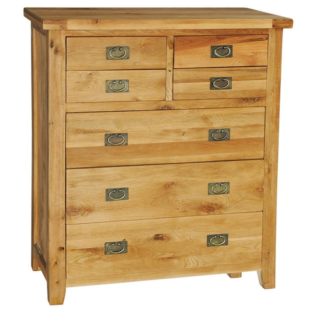 Grand Oak 7 Drawer Chest