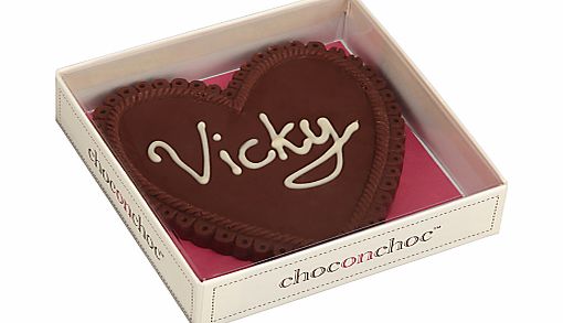 Personalised Heart Milk Chocolate