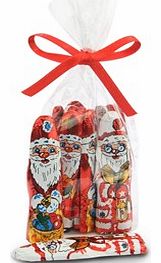 Foiled milk chocolate santas - Bag of 40