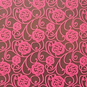 Pink rose, chocolate transfer sheets x2