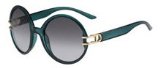 DIOR JOSEPHINE1 Sunglasses C85 (YE) TRANS GRN (GREY) 56/21 Medium