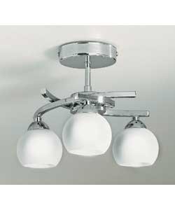 Chrome 3 Light Ceiling Fitting