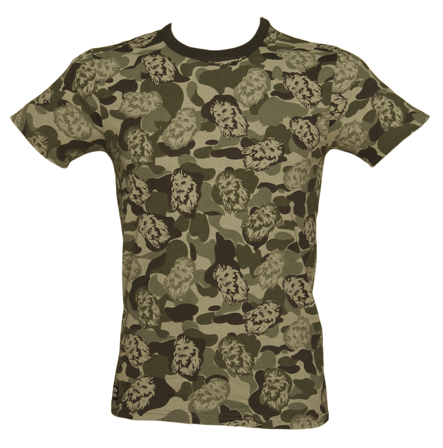 Mens Khaki Wookie Camo All Over Print T-Shirt