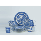 Churchill 16 Piece Blue Willow Dinner Set