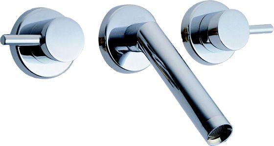 Angula Wall Mount Basin Mixer