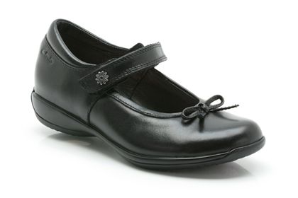 Clarks Blingdaisy Inf Black Leather