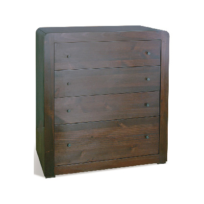 Walnut Dresser 4 Drawer