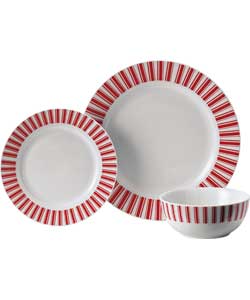 Colour Match Triple Radial 12-Piece Dinner Set -