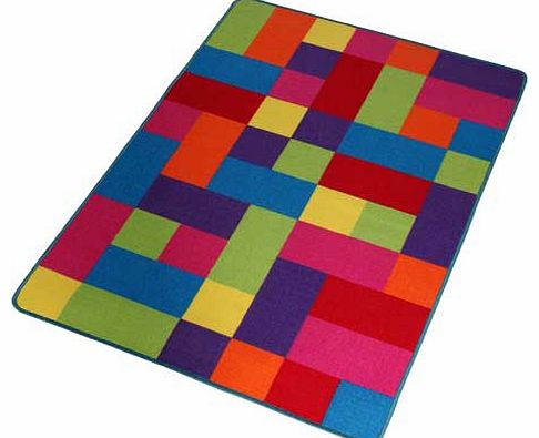 Kids Large Block Rug - 140 x 100cm