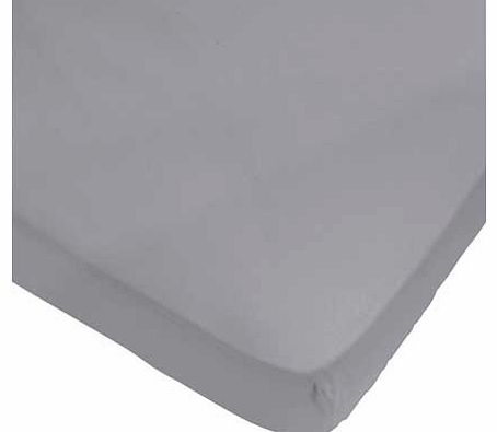 Smoke Grey Fitted Sheet - Single