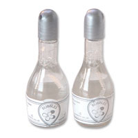 Confetti clear/silver confetti bubbles pack of 24