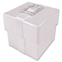 Diamante buckle favour box pk of 10